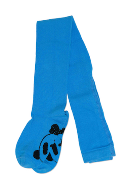 Mini rodini,  panda tights blue