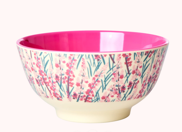 Rice, medium skål i melamin, floral field print